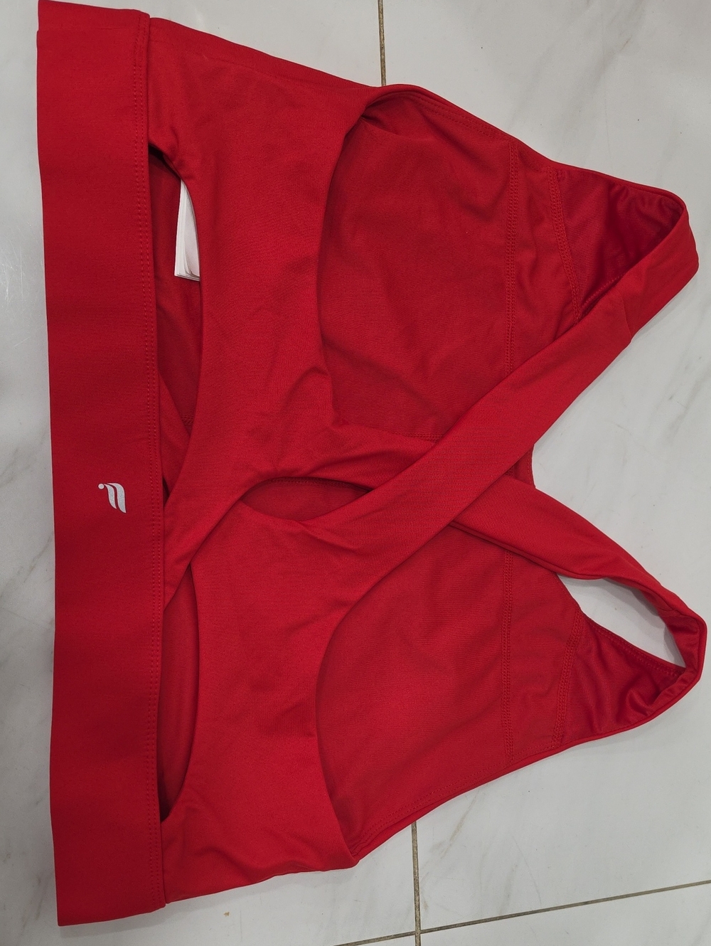 Fabletics Red Racerback Sports Bra Size XxL - Picture 3 of 3